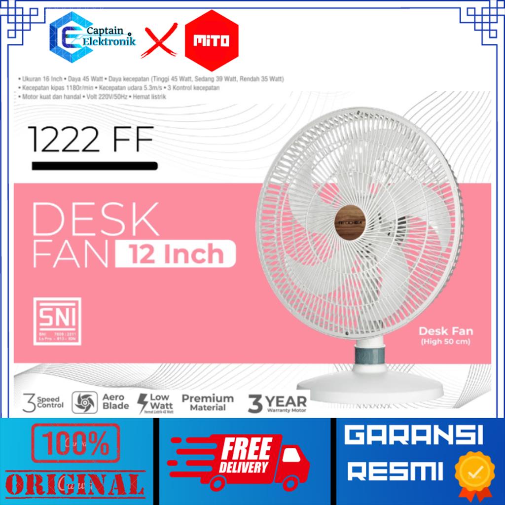 MITOCHIBA MITO Aero Kipas  Meja 1222FF 1222 FF 1222-FF 12inch