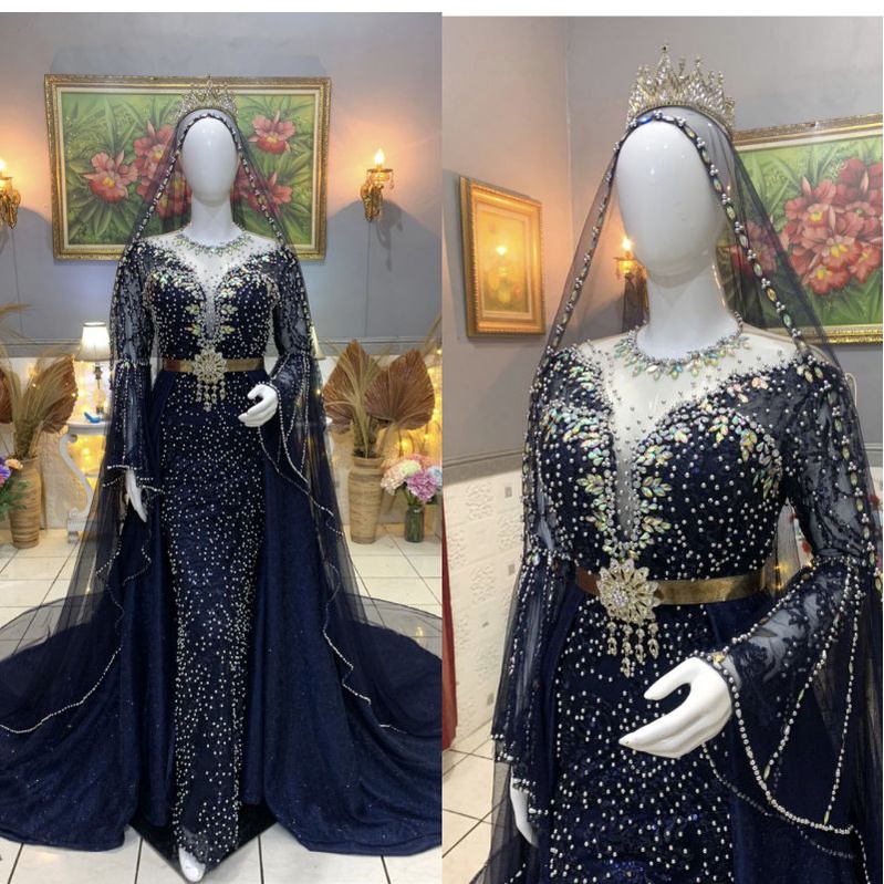 GAUN PENGANTIN SLIM BEREKOR FULL PAYET//BAJU PENGANTIN MEWAH BEREKOR