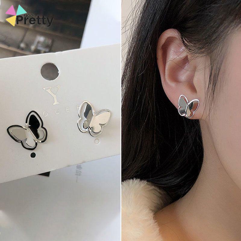 Anting Kupu Korea Untuk Wanita kecil berongga Butterfly Earrings Stud Tusuk Kupu - PD