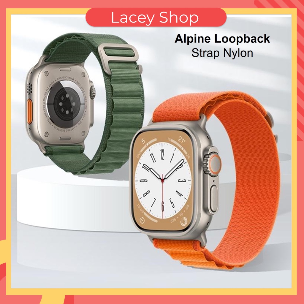 Iwatch Ultra Alpine Loop Nylon Band Tali Strap Jam Tangan for Apple Watch Series Ultra  38mm/42mm