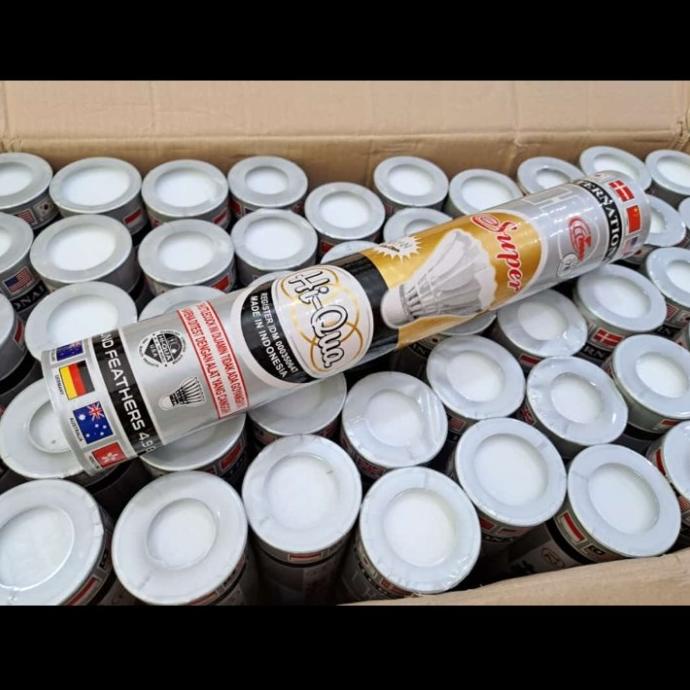 Bola raket / badminton kok HI-qua / shuttlecock HI-qua / silver