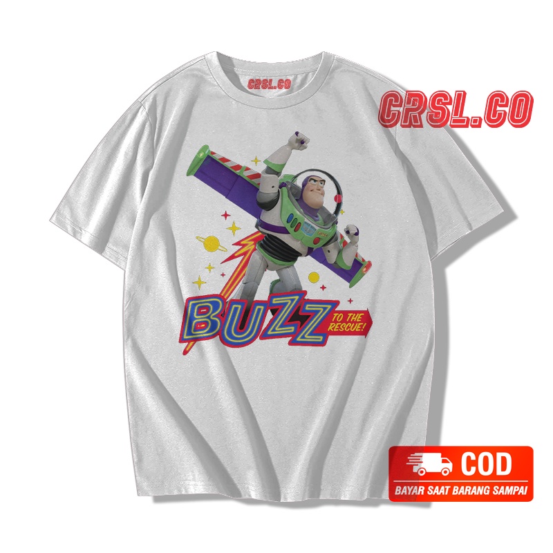 KAOS BUZZ TOY STORY PRIA WANITA WARNA TERBAIK 30S TERMURAH DAN TERLARIS