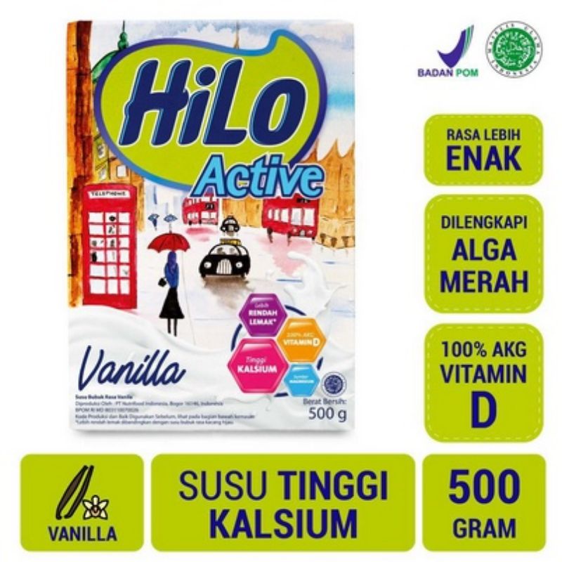 

HILO ACTIVE VANILA 500 GRAM