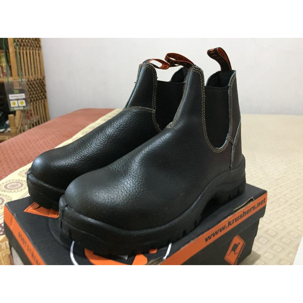 Sepatu Safety Krushers NEVADA Black Dan Brown - Safety Shoes Krushers Nevada Cokelat Dan Hitam