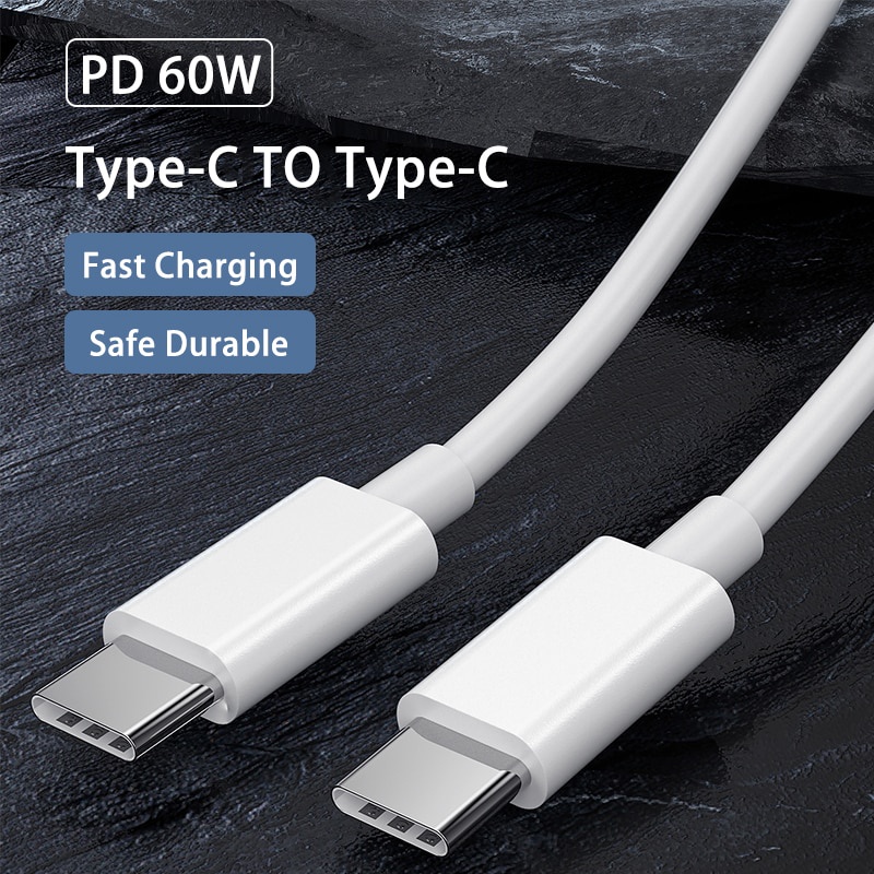 Kebiss PD Kabel Data / Charger Usb Tipe-C 60W Fast Charging Untuk iPad Pro / Samsung MacBook Pro