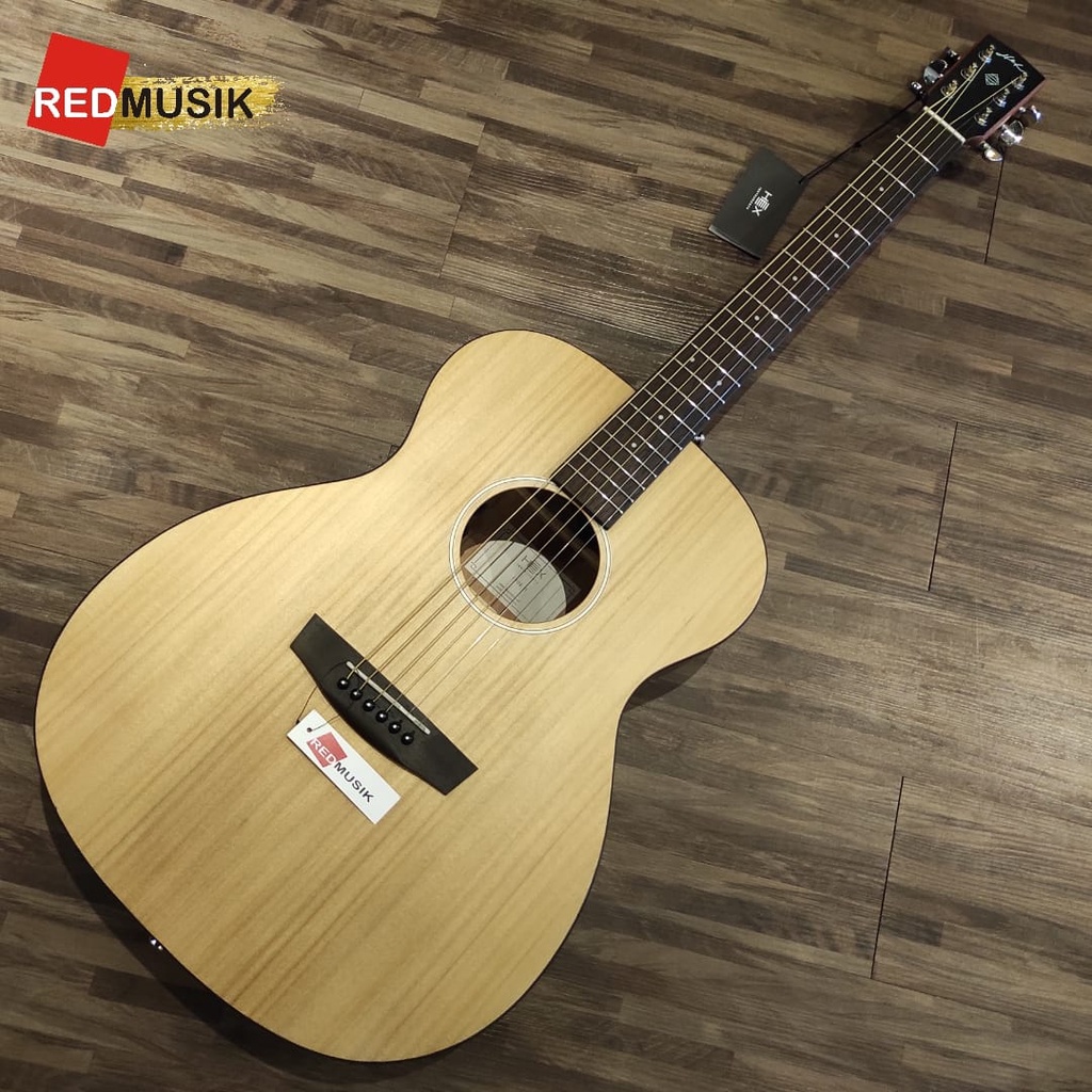 Gitar Hex F-70E M F70 E M F 70E M Natural Acoustic Guitar