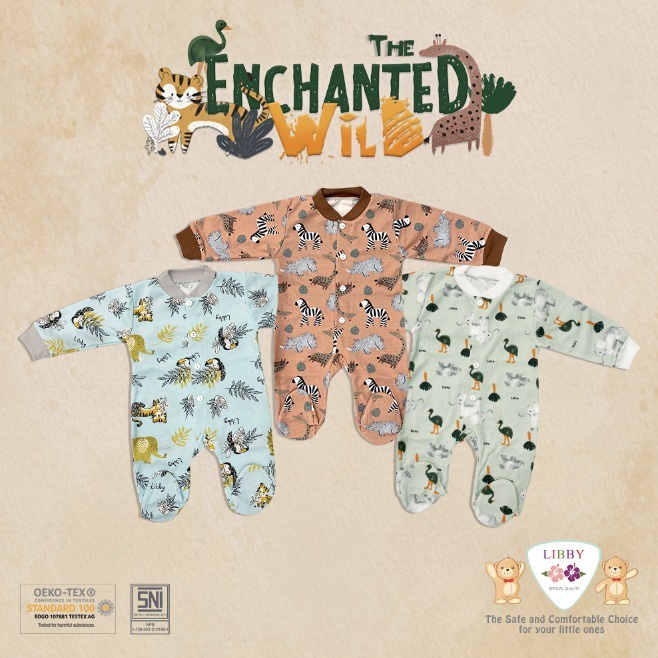 Libby -  The Enchanted Wild | Sleepsuit Newborn 3pcs