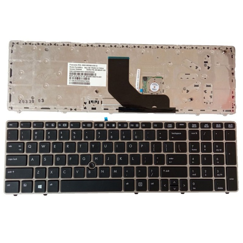 Btsg Untuk ProBook 6560B/EliteBook 8570P 8560P Keyboard Warna Hitam Keyboard US Inggris