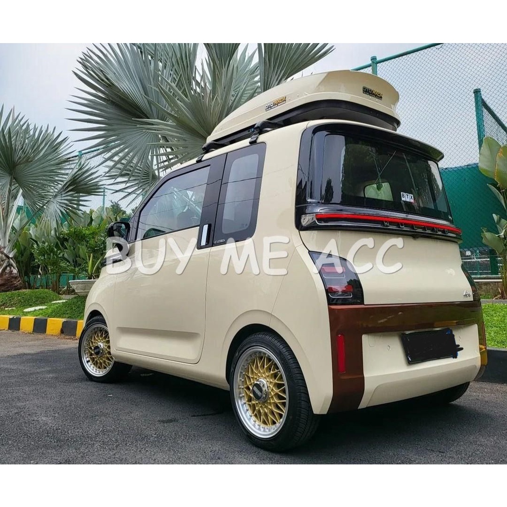 Jual Roof Box + Cross Bar Wuling Air EV / Kaki Rak / Crossbar Roofbox