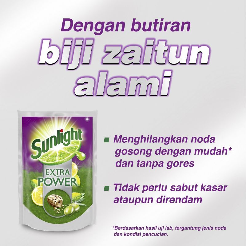 Sunlight Extra Power Butiran Biji Zaitun 720mL