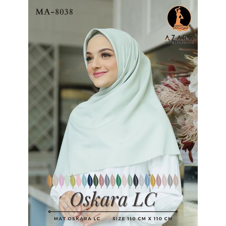 Azara Hijab Segi Empat Oskara Polos Lc [PILIH WARNA]