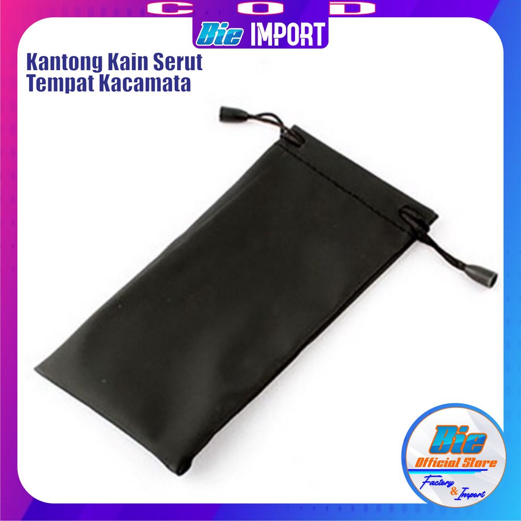 Tempat Kacamata Kain Serut Simple Impor Best Seller