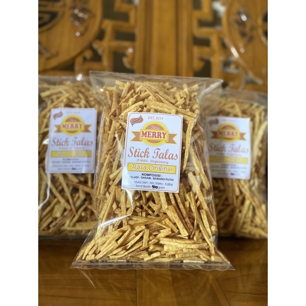 

STICK TALAS/KELADI MRS MERRY RENYAH DAN ENAK 500Gr KHAS SINGKAWANG/PONTIANAK