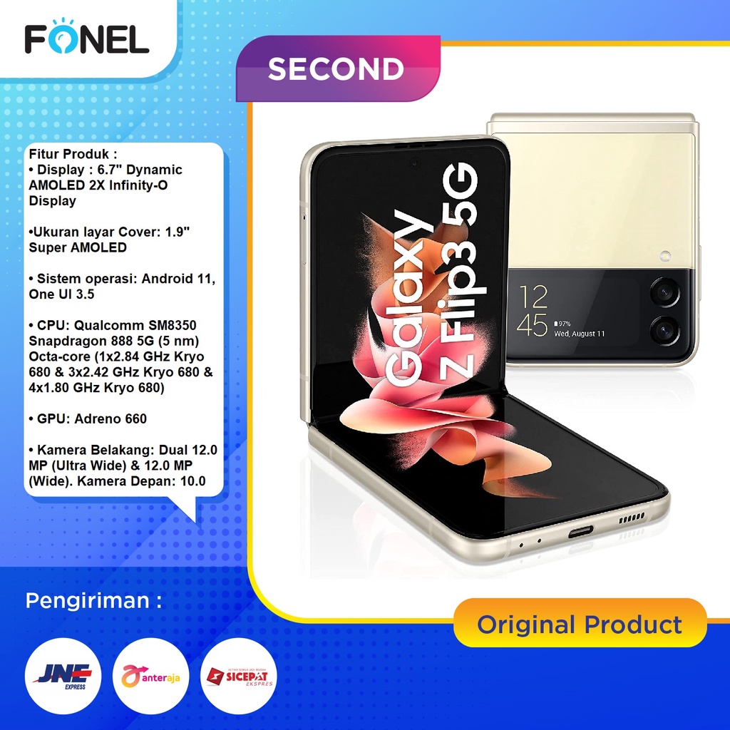 Samsung Z Flip 3/ Z Flip3/ Zflip3 [5G/ 8GB/ 128GB/ Second]