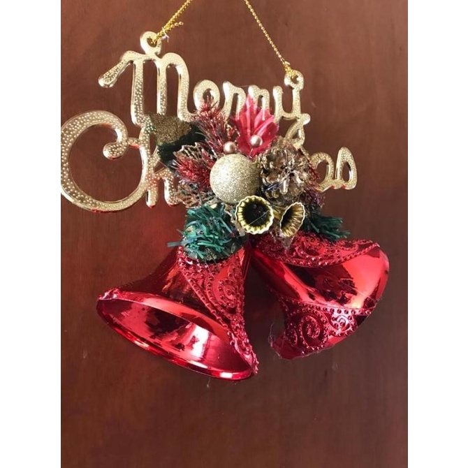 Hiasan Pintu Natal Lonceng Besar - Pernak Pernik Natal