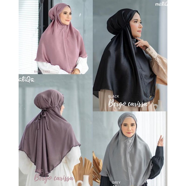 MALIQA BERGO PLAIN ORIGINAL// BERGO CARISSA BY MALIQA