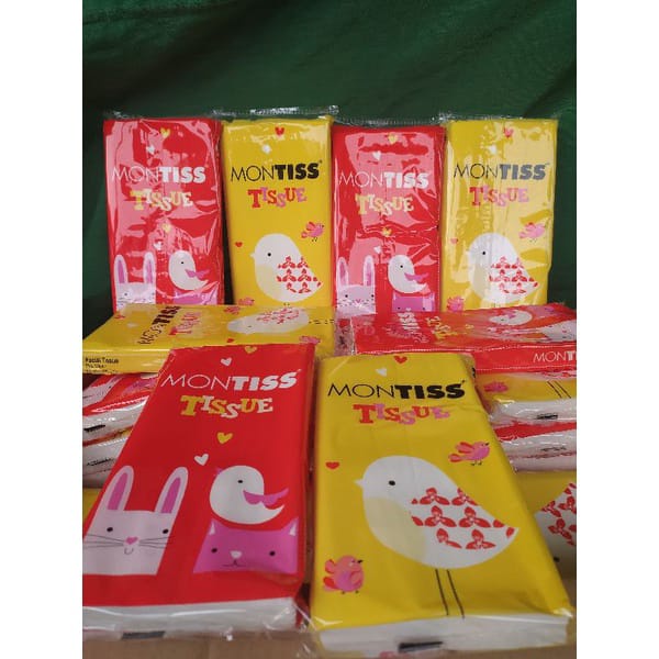 TISU WAJAH MONTISS 50 LEMBAR 2 PLY TRAVEL PACK TISSUE