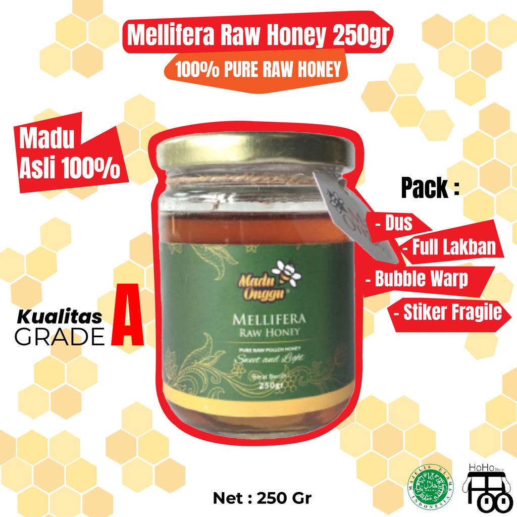 

MADU Asli Onggu 250gr ASLI TANPA CAMPURAN /Madu murni & madu asli, Lebah Apis Mellifera