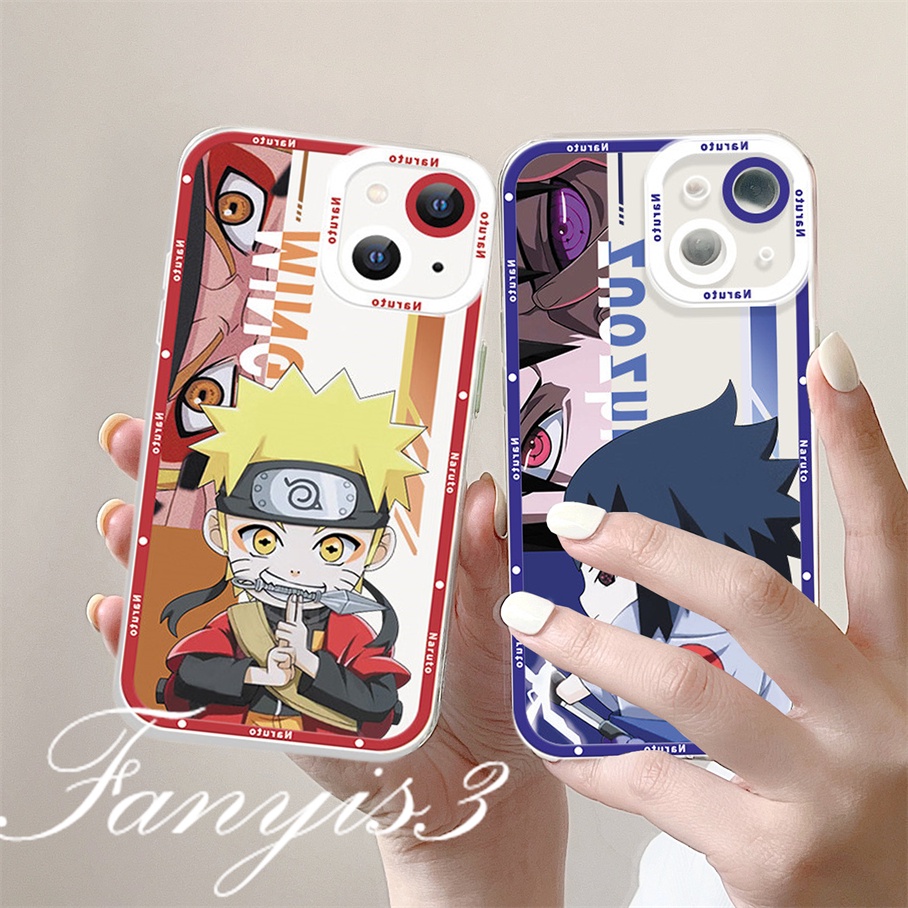 Redmi 10C 10A 10 9 9A 9C 9T Note 11 Pro+ 11s 11 10s 10 9s 9 8 Pro Xiaomi Poco X4Pro X3 Pro X3NFC M3 M4 F3 Mi 11 Lite 10T Pro Naruto Sasuke Color Lens Phone Case Clear Soft Cover
