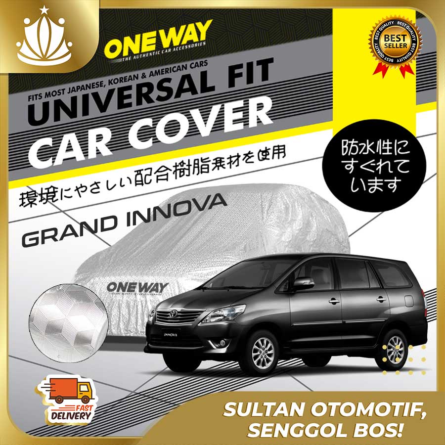 Body Cover Sarung Mobil GRAND INNOVA Waterproof 3 LAYER TEBAL Deluxe Anti Air