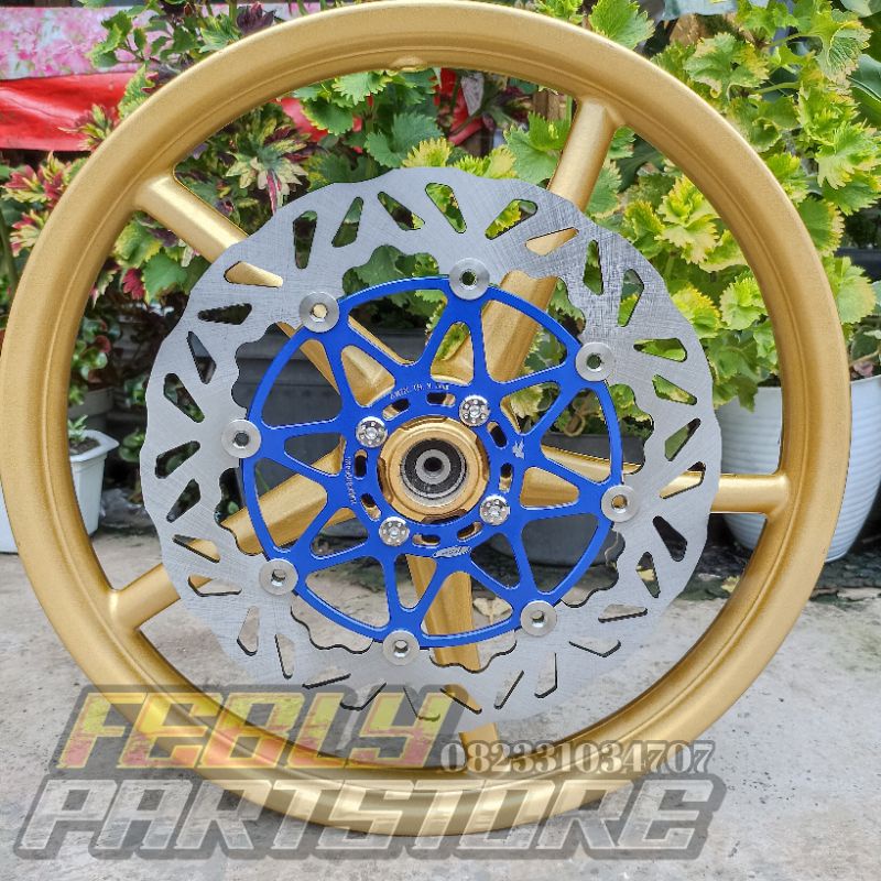 PAKET SET VELG PIRINGAN PSM VELG VROSSI MODEL RCB 160X17 DISC BRAKE PIRINGAN CAKRAM PSM FLOATING 300