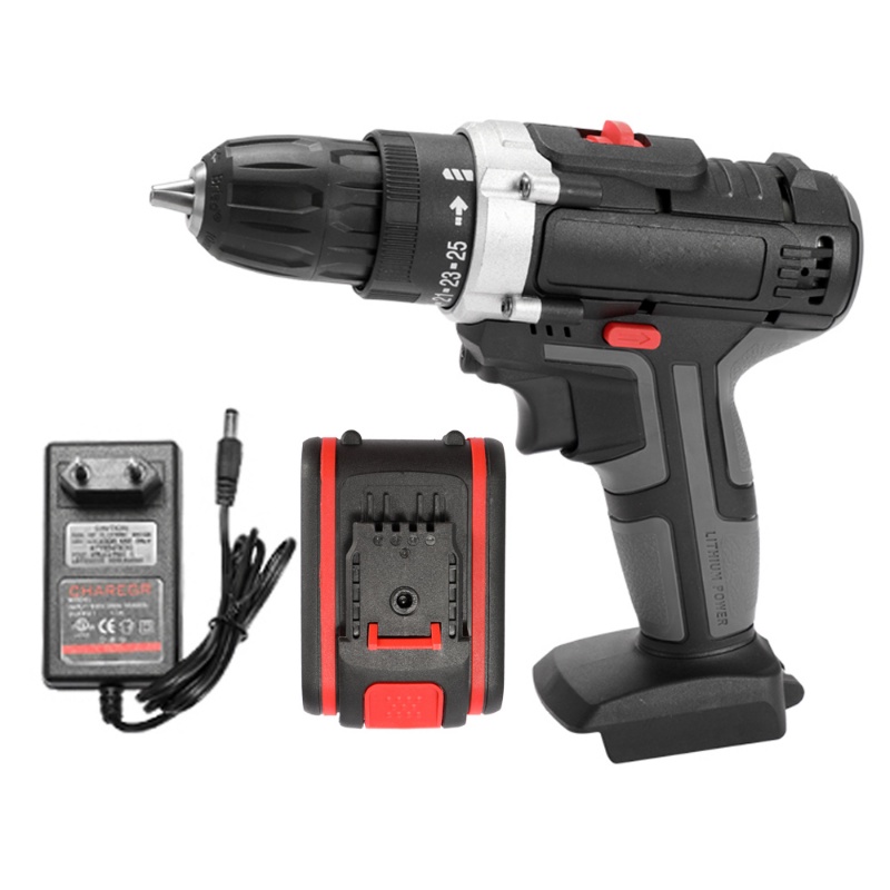 36V Mesin Bor Baterai Tangan Cordless Drill Battery impact drill Cordless Electric Drill Impact Cordless Electric Drill