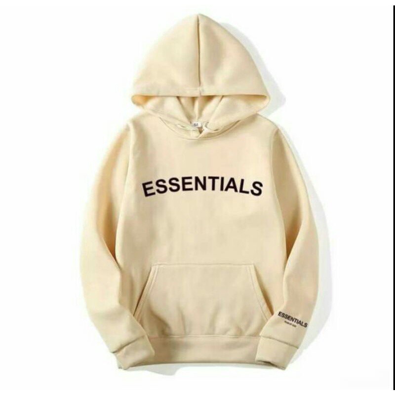 Sweater Hoodie Essentials Jaket Hoodie Essentials ( Premium Fleece ) L- XXL