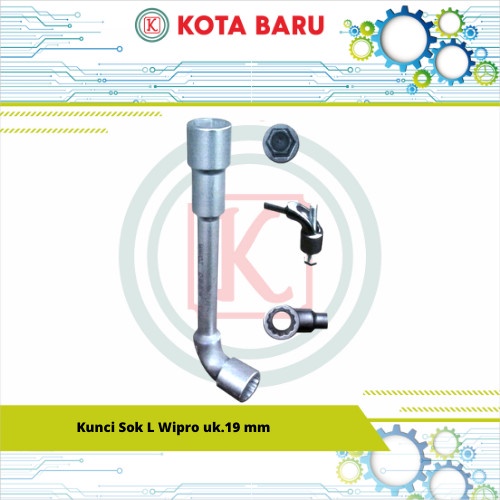 Kunci Sok L Wipro uk.19 mm