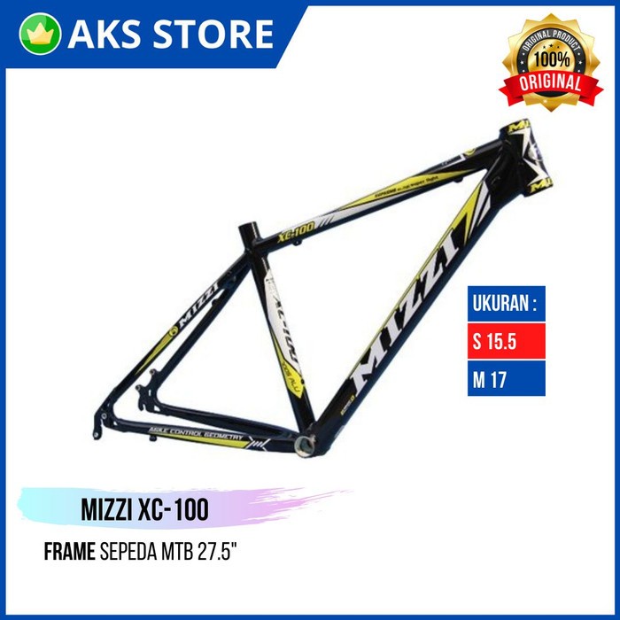 Frame Frame Rangka Sepeda Gunung Mtb Murah Mizzi Xc-100 Alloy 26 Inch S & M