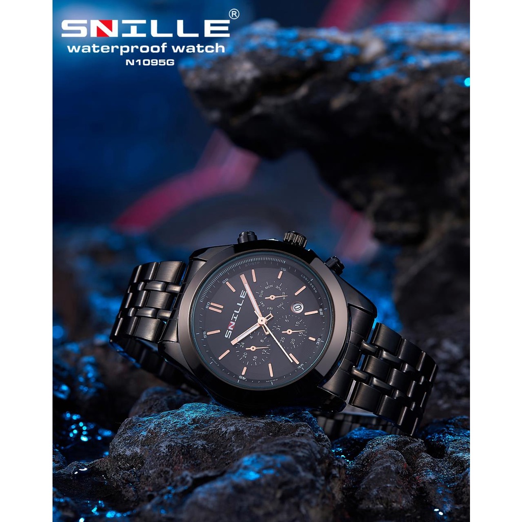 Snille Jam Tangan Rantai Pria Wanita Unisex Original Asli Anti Air Waterproof 1095