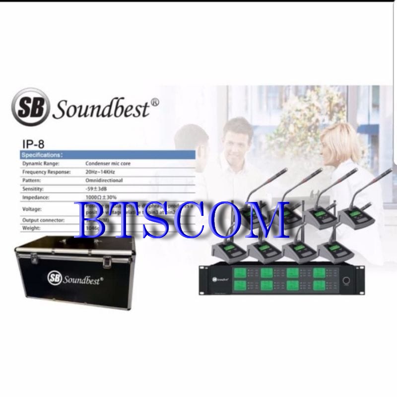 MIC PODIUM/ MIC MEJA SOUNDBEST IP-8/ IP8 ORIGINAL