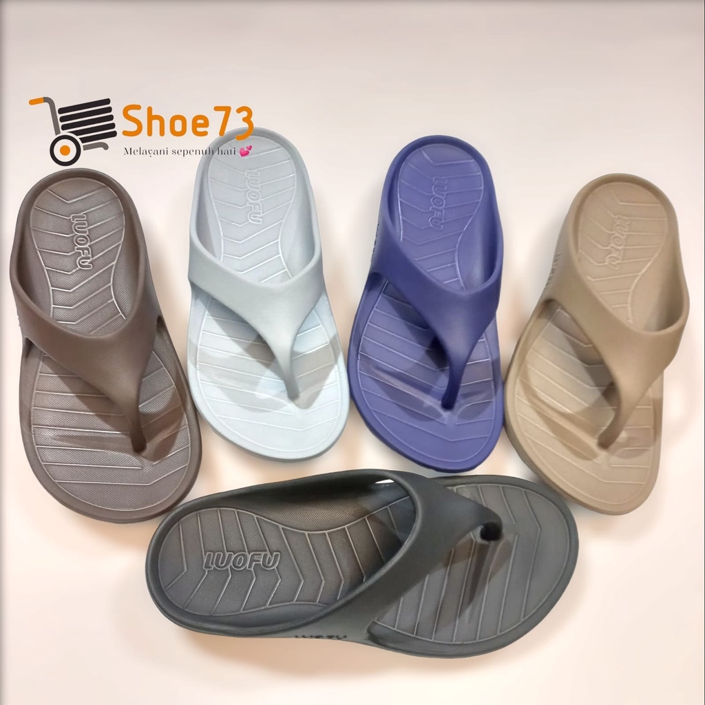 LUOFU E 7203 - J5WLK SIZE 36-40 ORIGINAL l Sandal jepit jelly pria dan wanita unisex impor