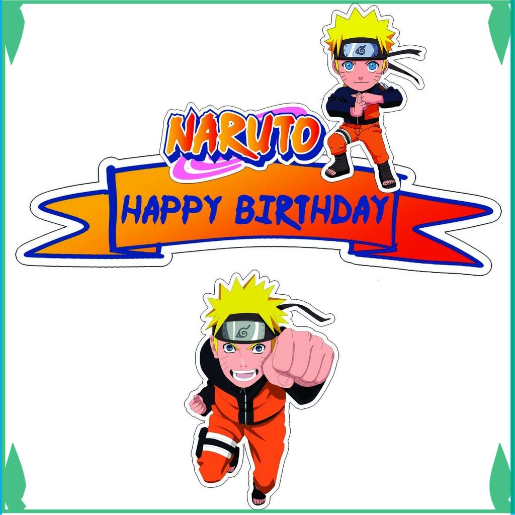 

TOPER KUE TOPPER CAKE ULANG TAHUN / HIASAN KUE NARUTO FADHILSOUVENIR