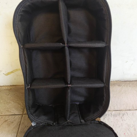 Tas Reel Pancing 4 slot Waterproof Hitam Doff