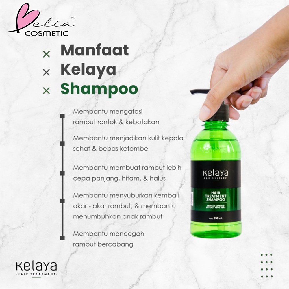 ❤ BELIA ❤ KELAYA Hair Treatment | Shampoo 250 ml | Minyak Kemiri 50 ml | Hair Serum 20ml | BPOM