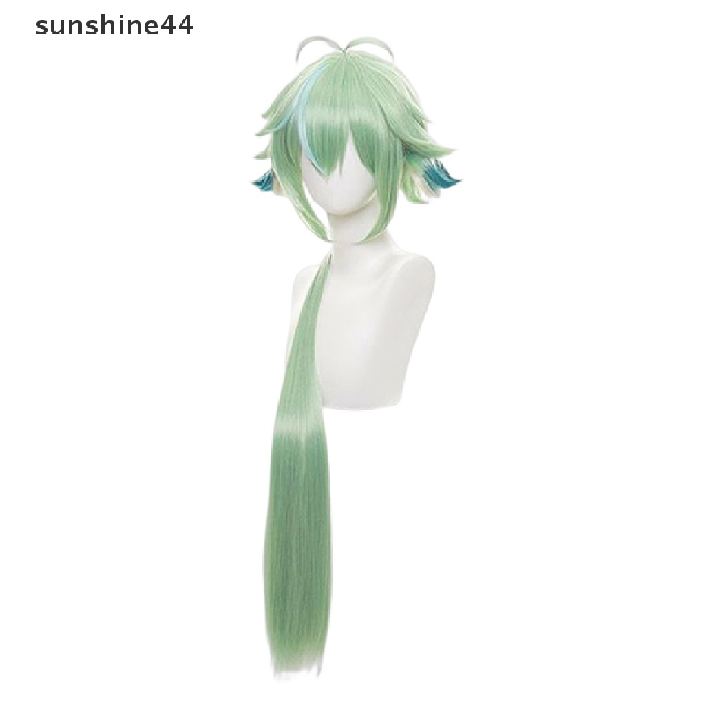 Sunshine Wig / Rambut Palsu Panjang 85cm Model Apel Hijau Untuk Cosplay Anime Halloween