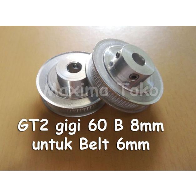 Timing Pulley GT2 60 Teeth Bore 8mm 2GT 60T