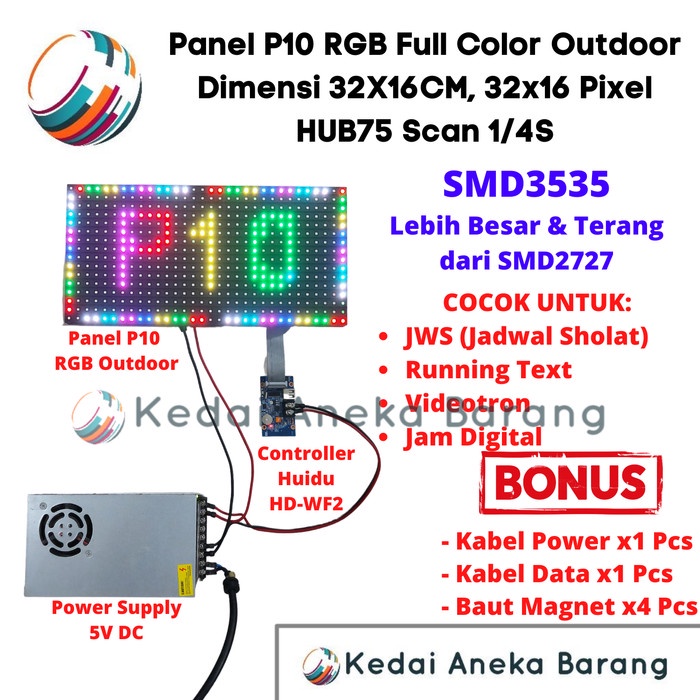 Sun Panel Module Modul Led P10 Running Text Smd Rgb Outdoor