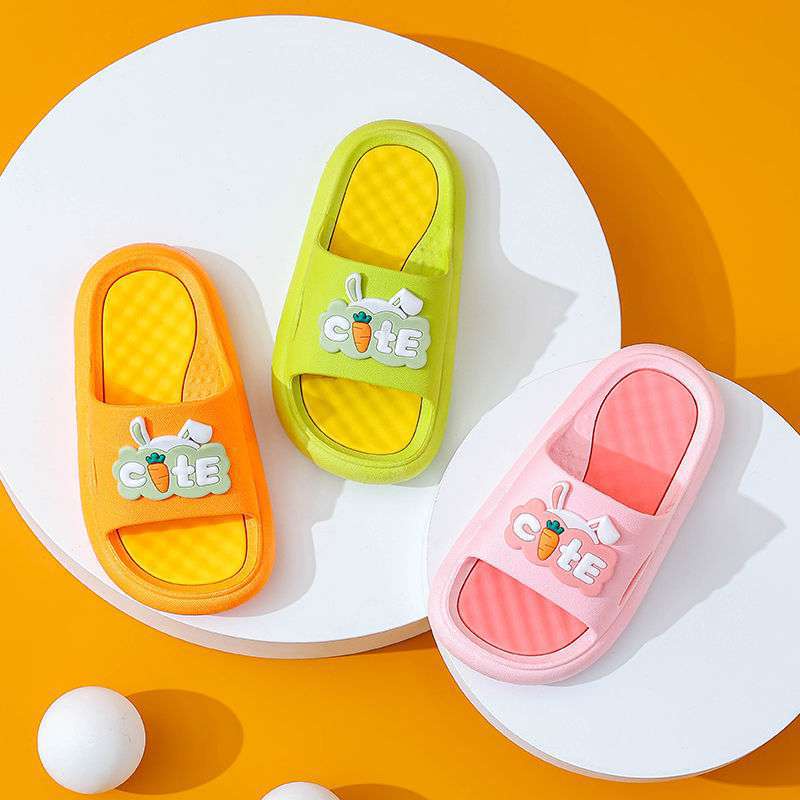 HappyOliver CUTE CARROT Sandal Anak Laki Laki Bahan Karet Model Lucu 2-6 Tahun