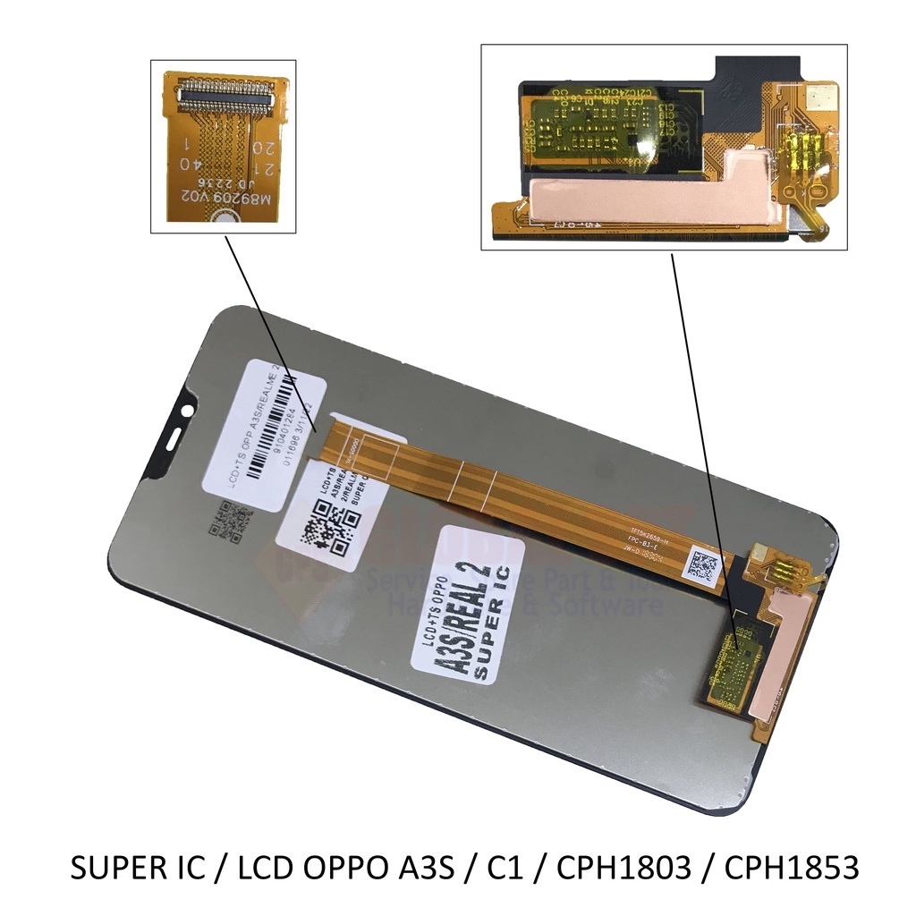 SUPER IC / LCD TOUCHSCREEN OPPO A3S / C1 / CPH1803 / CPH1853