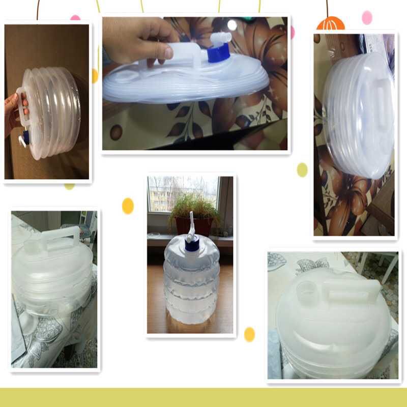 Kantong Air Lipat Portable Camping Kantong Air 5- 15 Liter Lipat Luar Ruangan Portable Water Storage