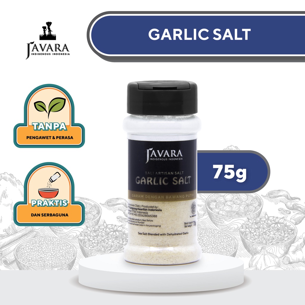

Garam Bawang Putih Javara | Javara Garlic Salt 75g