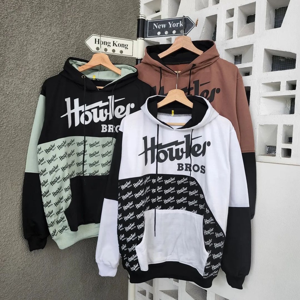 Atasan Pria Wanita Hoodie Howler Bross Gaya Simple Trendy Remaja