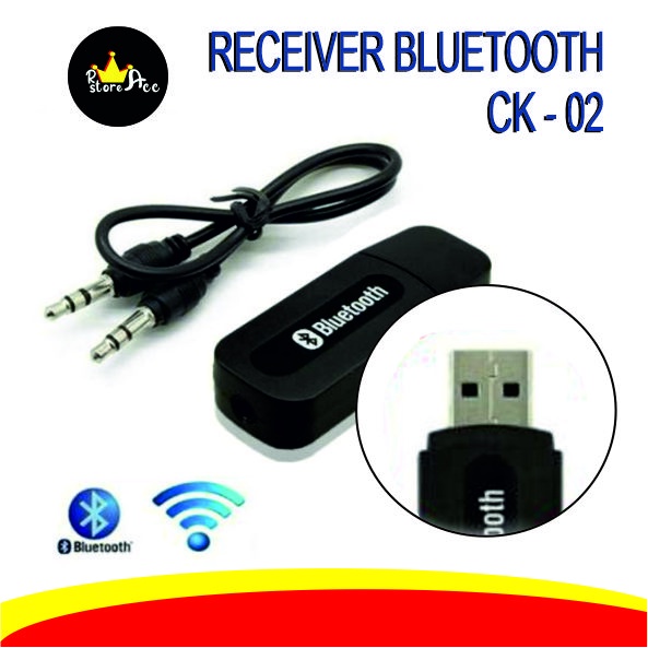 Receiver bluetooth CK02 - USB wirreles audio music - bluetooth mobil