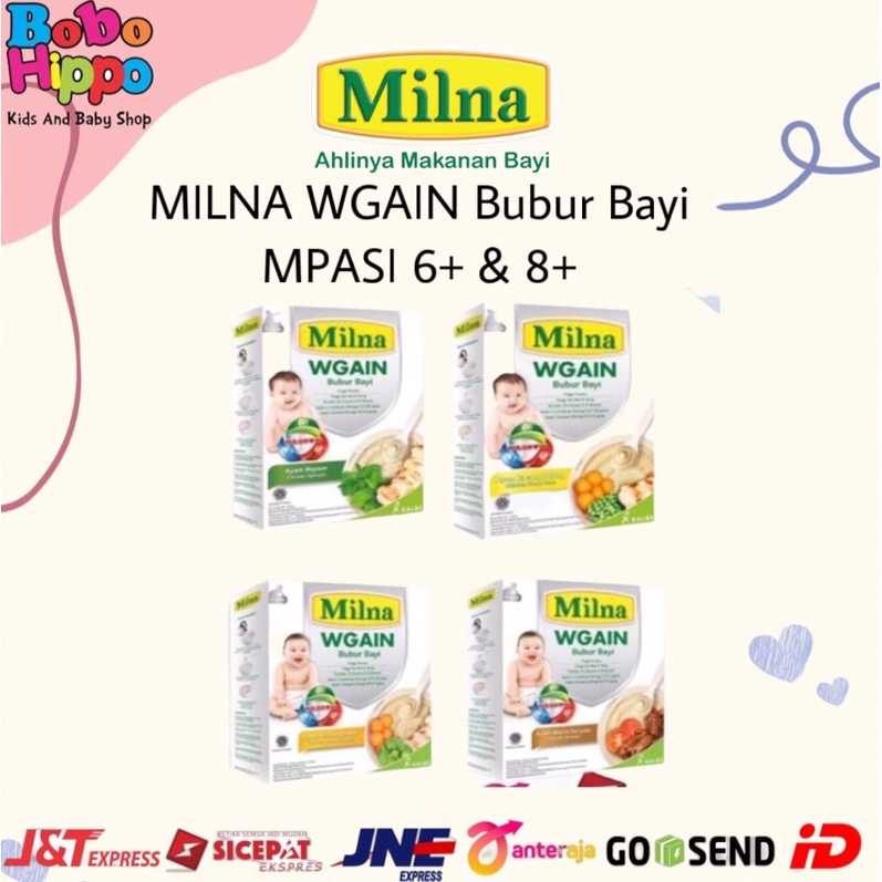 MILNA WGAIN Bubur Bayi MPASI 6+ & 8+ bulan