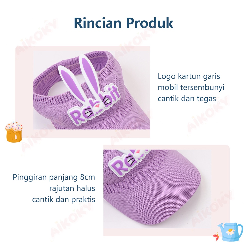 Aikoky Topi Anak Rabbit/Topi golf anak rabbit/Topi pantai anak lucu