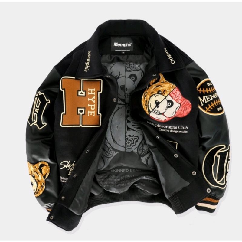 jacket varsity BEAR MEMPHISORIGINS size M