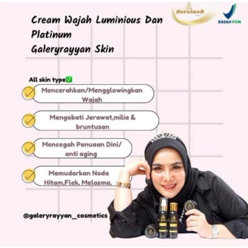 skincare platinum 9R galeri Rayyan