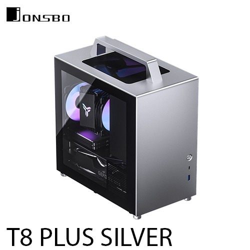 JONSBO T8 PLUS SILVER CASE / CASING ITX