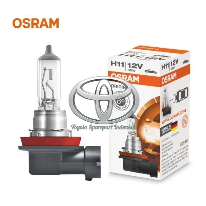 Bohlam Lampu Foglamp H11 Osram Germany 12v 55w Original Toyota